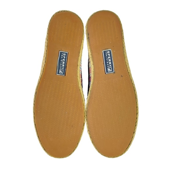Sperry Plaid Bow Slip On Espadrilles Womens Size 8.5 - Picture 10 of 11